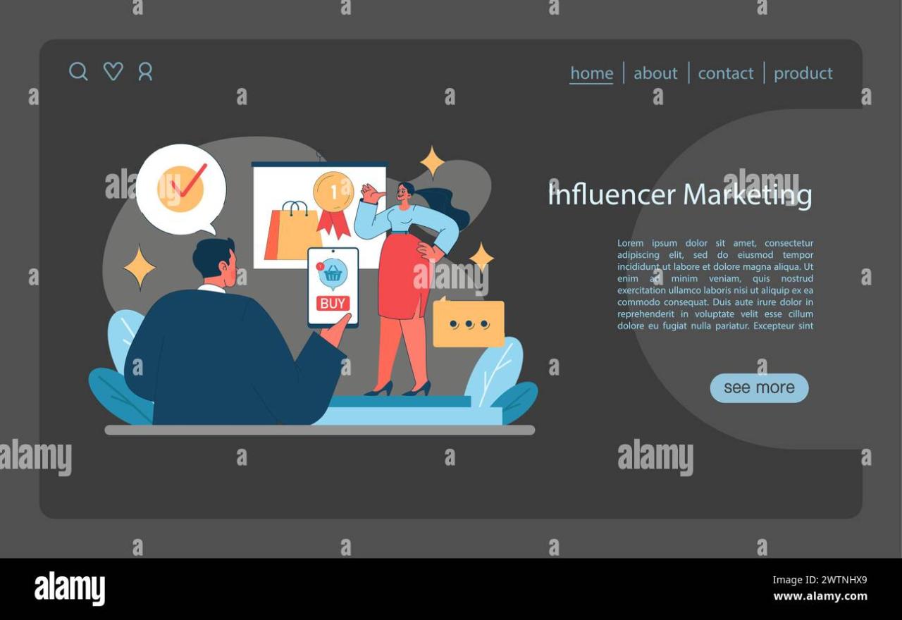 Influencer Marketing concept illustration. Showcases the power of ... How Influencers Impact Accessory Purchasing Decisions